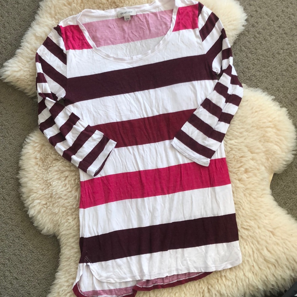 Long length, 3/4 sleeve t-shirt